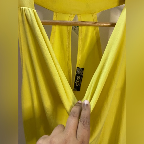 Yellow cowl neck top - Picture 3 of 4